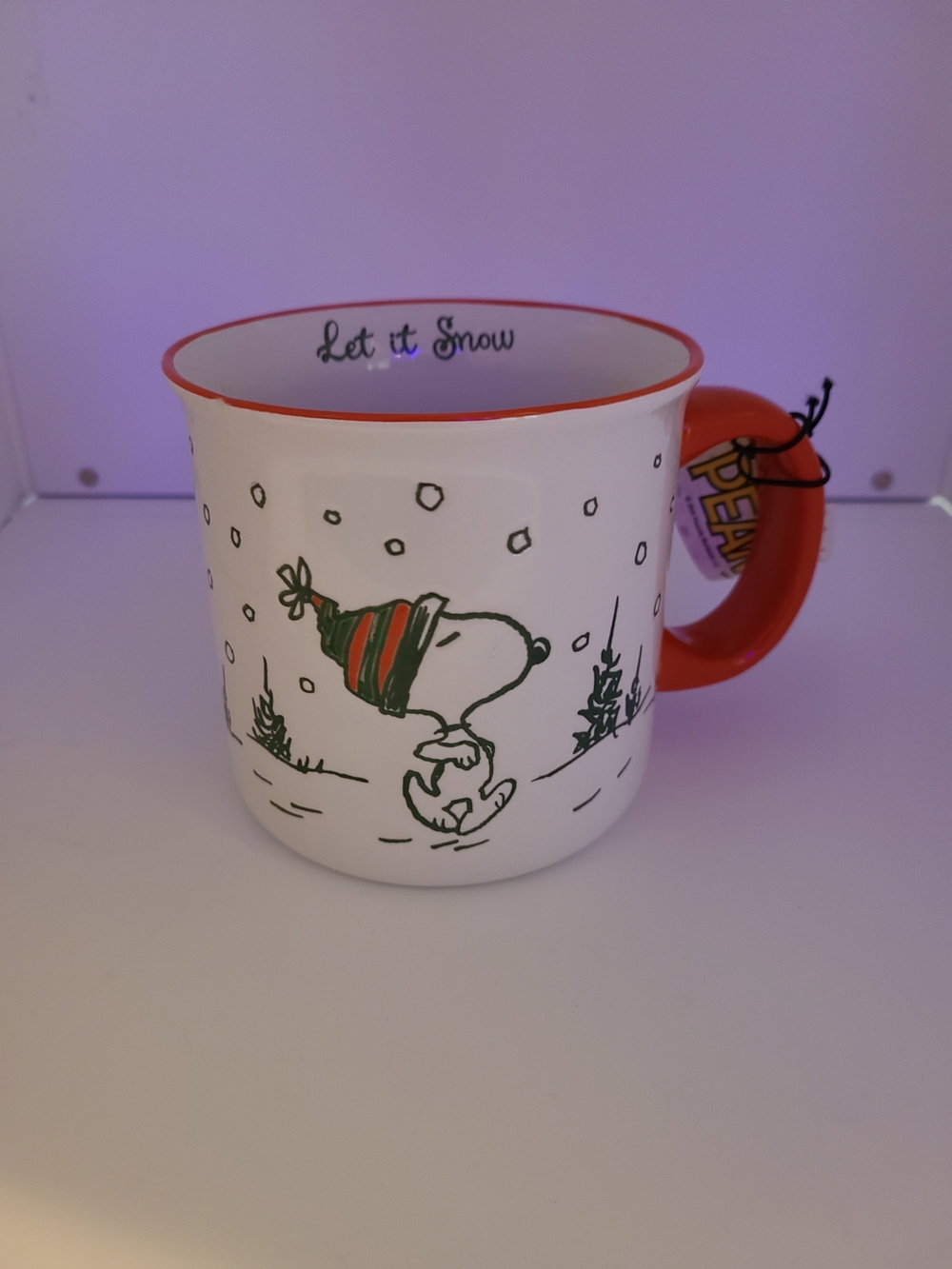 Peanuts Ceramic Mug Let It Snow